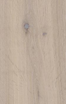 Landhausdiele 220mm breit, Eiche astig, gebürstet, weiß geölt 2,51m²/Paket